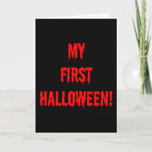 Carte Mon premier Halloween (Devant)