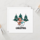 Carte Mon premier Noël (Devant/Arrière en situation)