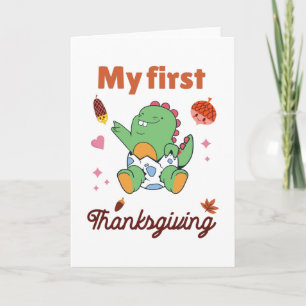 Carte Mon premier Thanksgiving