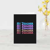 Carte Mon professeur (Fleur jaune)
