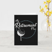 Carte Mon régime de retraite - Golf (Fleur jaune)