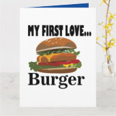 Carte Mon Salut Burger de Premier Amour (Fleur jaune)