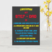 Carte Mon Stepdad Est Des Citations Colorées (Fleur jaune)