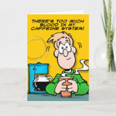 Carte Mon système de caféine (Devant)