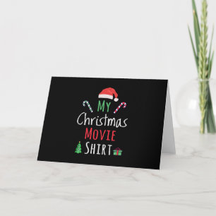 Carte Mon T-shirt de film de Noël