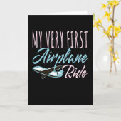 Carte Mon tout premier avion (Fleur jaune)