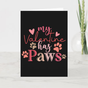 Carte Mon Valentin a des pattes Amoureux des animaux mig