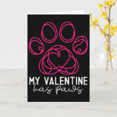Carte Mon Valentin a des pattes - Amusing pour les amour (Fleur jaune)