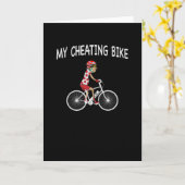 Carte Mon Vélo Électrique de Triche Cadeau de Vélo Élect (Fleur jaune)