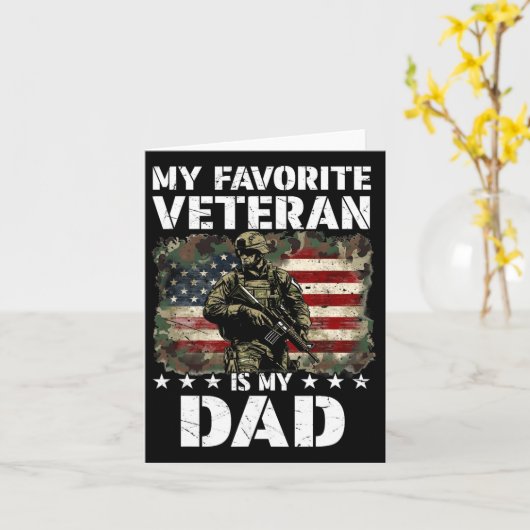 Carte Mon Vétérinaire Préféré Est Mon Père Anciens Comba (Fleur jaune)