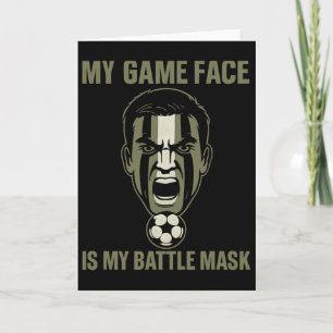 Carte Mon Visage De Jeu Est Mon Masque Ttle Camo Support