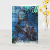 Carte Mona Blues, Anniversaire (Fleur jaune)