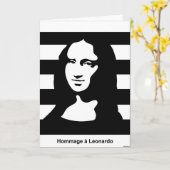 Carte Mona Lisa (Fleur jaune)
