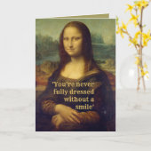 Carte Mona Lisa (Fleur jaune)