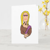 Carte Mona Lisa (Fleur jaune)