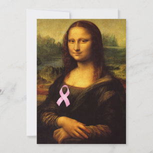 Carte Mona Lisa Au Ruban Rose