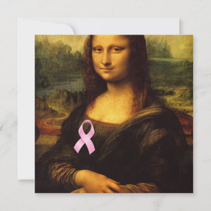 Carte Mona Lisa Au Ruban Rose