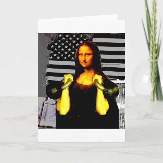 Carte Mona Lisa avec KettleBells (Devant)