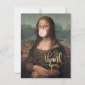Carte Mona Lisa Blown Pink Buble gomme (Devant)