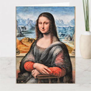 Carte Mona Lisa, célèbre peinture de Léonard de Vinci