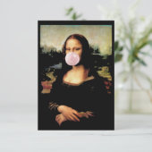 Carte Mona Lisa Chewing Gum (Debout devant)