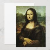 Carte Mona Lisa de Léonard de Vinci, Art Renaissance (Devant / Derrière)