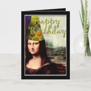 Carte Mona Lisa - La fille d'anniversaire