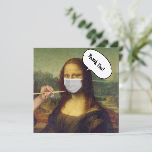 Carte Mona Lisa masquée (Debout devant)