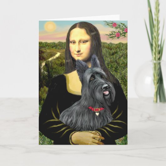 Carte Mona Lisa - Scottish Terrier #1 (Devant)