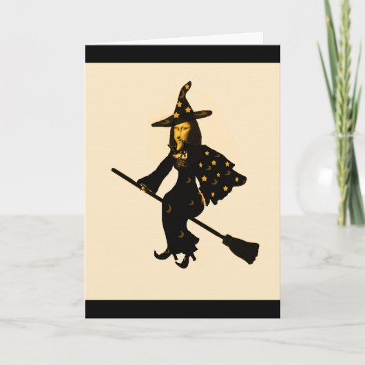 Carte "Mona Lisa va à la partie de Halloween " * (Devant)