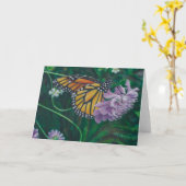 Carte Monarch Butterfly (Fleur jaune)