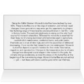 Carte Monarch Butterfly (Intérieur Horizontal (Haut))