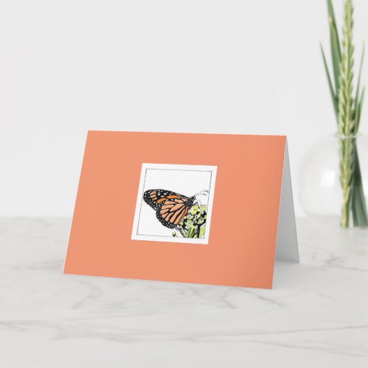 Carte Monarch Butterfly (Colorized) (Devant)