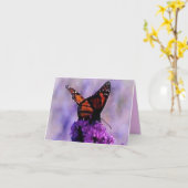 Carte Monarch Butterfly Sympathy (Fleur jaune)