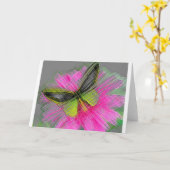 Carte Monarque Butterflies (Fleur jaune)