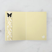 Carte Monarque et marguerites (Intérieur)