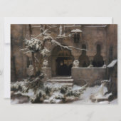 Carte Monastère dans la neige hivernale (par Karl Lessin (Devant)