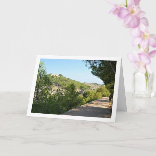 Carte Monastère San Miguel au-dessus de la ville de Llir (Orchidée)