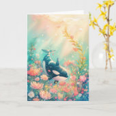 Carte Monde Floral Orca (Fleur jaune)