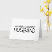 Carte Monde meilleur mari (Fleur jaune)