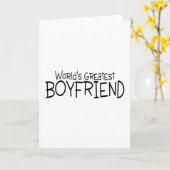 Carte Monde meilleur petit ami (Fleur jaune)