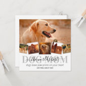 Carte Monde Meilleure maman de chien (Devant/Arrière en situation)