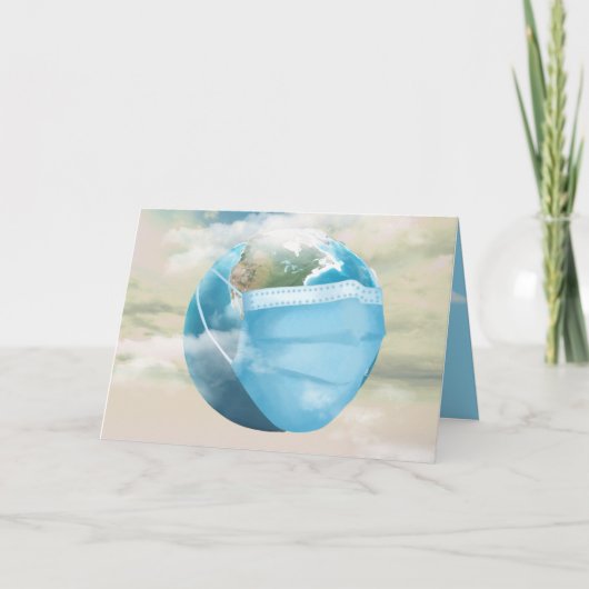 Carte monde pandémique vous penser (Devant)