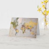 carte mondiale (Fleur jaune)