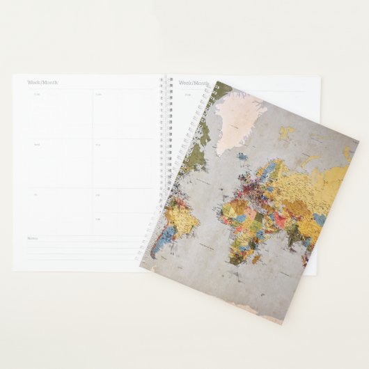 carte mondiale (Devant avec enveloppe)