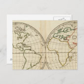 Carte mondiale avec Latitude et Longititude (Devant / Derrière)