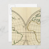 Carte mondiale avec Latitude et Longititude (Devant / Derrière)