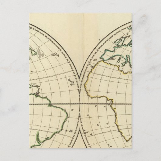 Carte mondiale avec Latitude et Longititude (Devant)