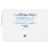 Carte mondiale de baleine bleue (Dos Horizontal)