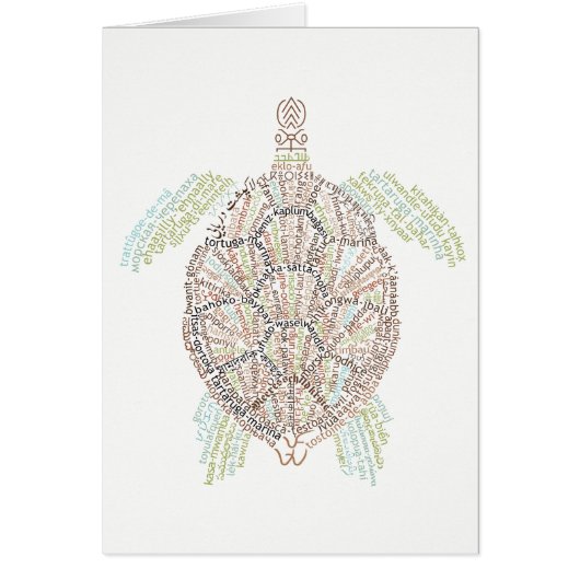 Carte Mondiale de Tortue Mer (Devant)
